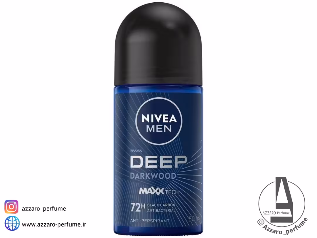 مام رول ضد تعریق مردانه مدل DEEP DARKWOOD مدل 72ساعت حجم 50 میل