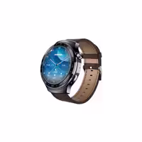 ساعت هوشمند آمایا مدل ASW-01 با قابلیت مکالمه، کنترل موسیقی (Music Player)، صفحه نمایش لمسی، کنترل سطح اکسیژن خون بند چرمی | کالا مکس