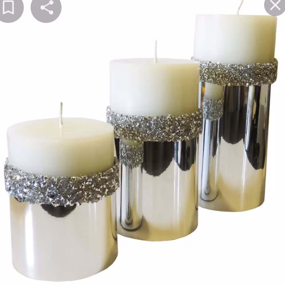 شمعهای تزیینی (پک 3 تایی)