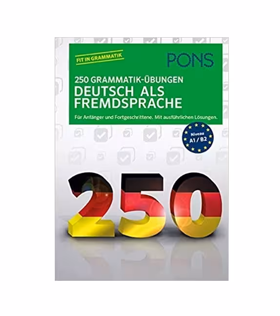 کتاب دستور زبان آلمانی PONS 250 Grammatik Ubungen Deutsch als Fremdsprache