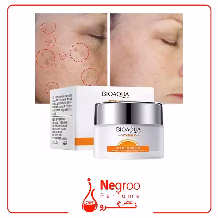 کرم روشن کننده و آبرسان صورت ویتامین C بیوآکوا اورجینال