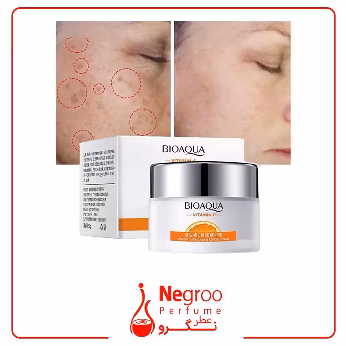 کرم روشن کننده و آبرسان صورت ویتامین C بیوآکوا اورجینال