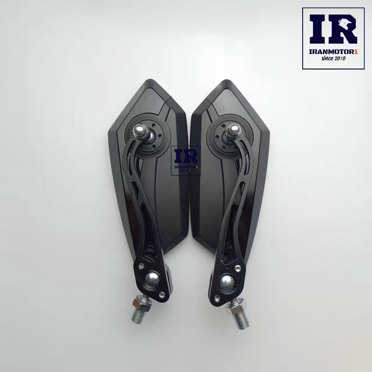 آینه تاشو تزئینی موتورسیکلت − مشکی