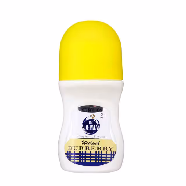 رول ضد تعریق زنانه دکتر درما مدل Buberry Weekend حجم 50 میلی لیتری