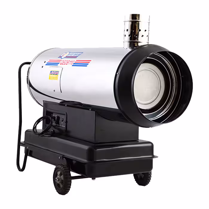 کوره هوای گرم پرتابل دوگانه سوزباکدار نیرو تهویه البرز مدل QEDB-110