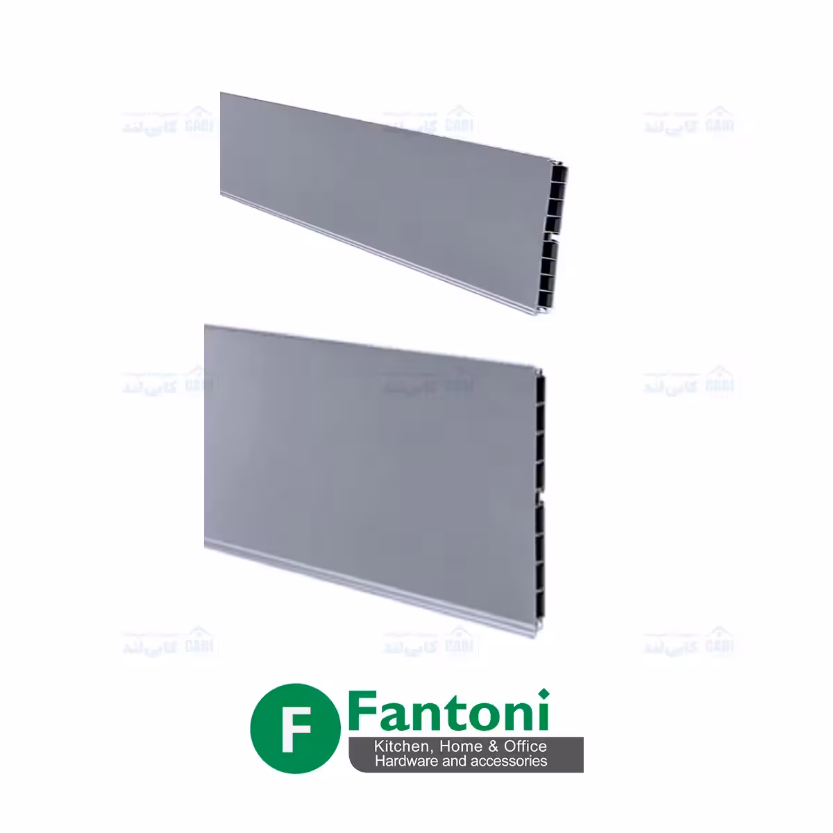 پاخور PVC روکش آلومینیوم سیلور خش دار 4 متری ارتفاع 10 سانتیمتر فانتونی مدل M115