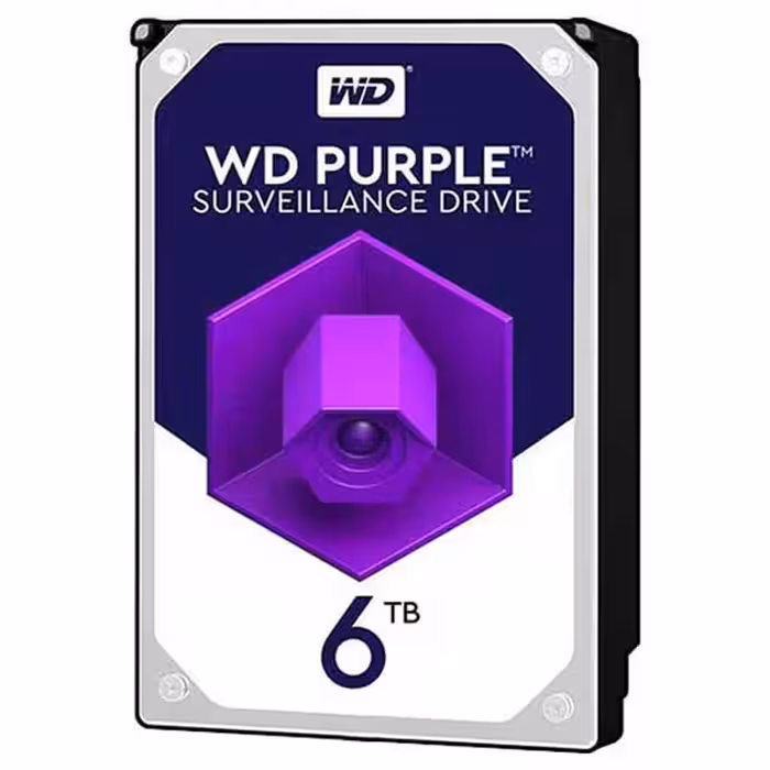 هارد دیسک اینترنال وسترن دیجیتال مدل Purple WD64PURZ ظرفیت 6 ترابایت