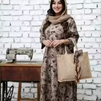 حراج پایان فصل مانتو پیراهنی کفتان ترمه 91249