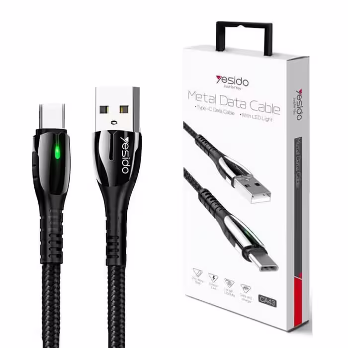 کابل شارژ USB به Type-C یسیدو YESIDO CA43