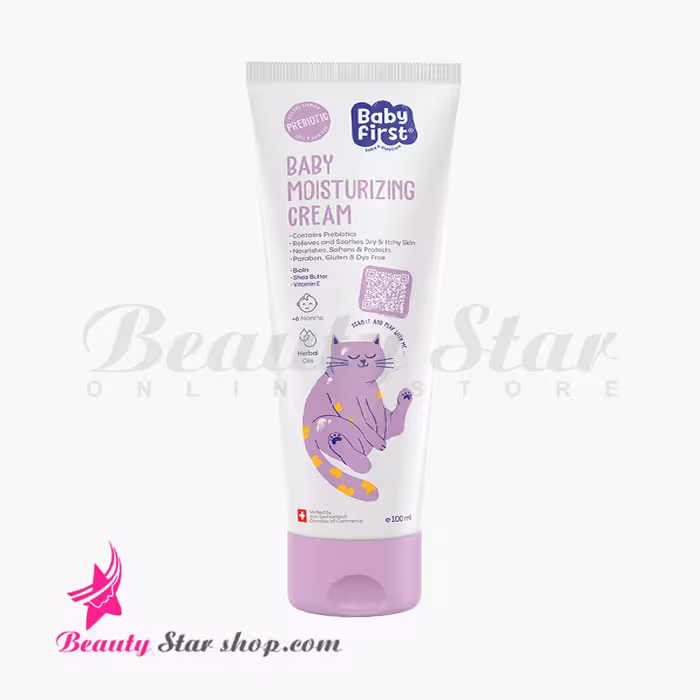 کرم مرطوب کننده گیاهی کودک بیبی فرست حجم 100 میلی لیتر