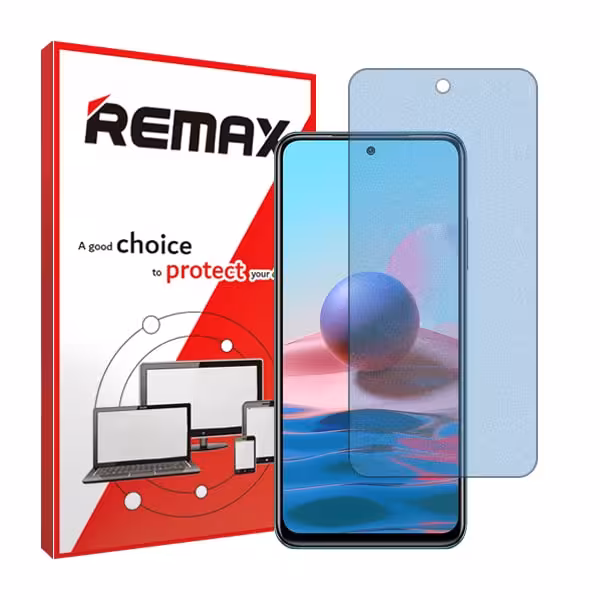 گلس شیائومی Redmi Note 10 مدل هیدروژلی مات آنتی بلو برند ریمکس کد S