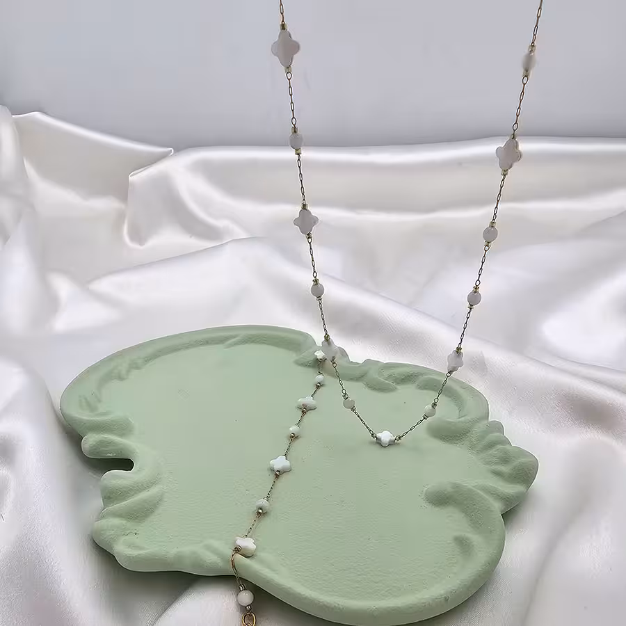 گردنبند و دستبند استیل مدل ورساچه