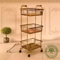 BVK بی وی کی کاریزما  جا سیب پیاز و سوپر اشپزخانه 3 طبقه طلایی  VK411603