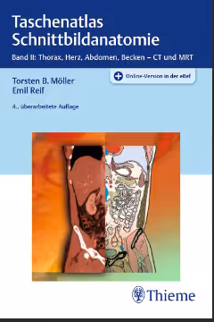 خرید و دانلود نسخه کامل کتاب Taschenatlas Schnittbildanatomie Band II: Thorax, Herz, Abdomen, Becken - Original PDF
