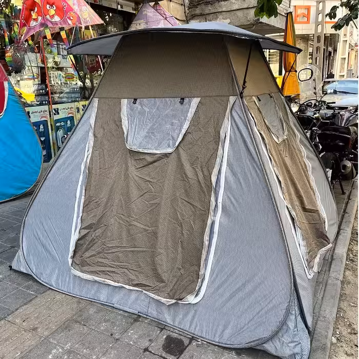 چادر مسافرتی 8 نفره ریپس مکعبی تاشو فنری صندلی ماشین موتور الاچیق کیف دار کد8