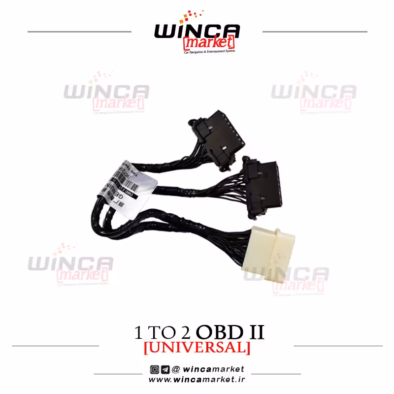 سوکت تبدیل یک به دو OBD دیاگ خودرو