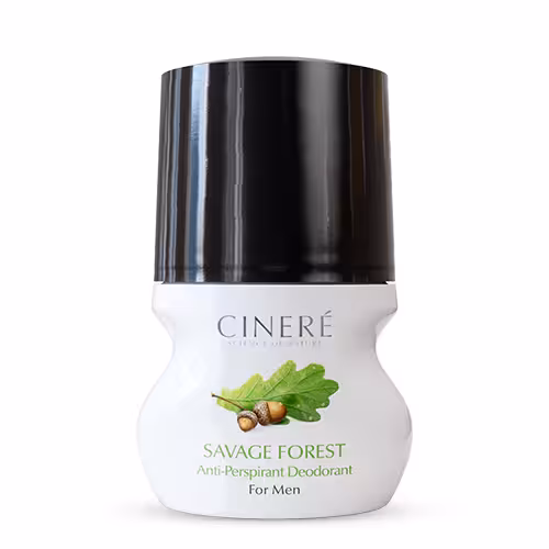دئودورانت رولی ضد تعریق با رایحه خنک Savage Forest مخصوص آقایان 50 میلی‌لیتر سینره Cinere