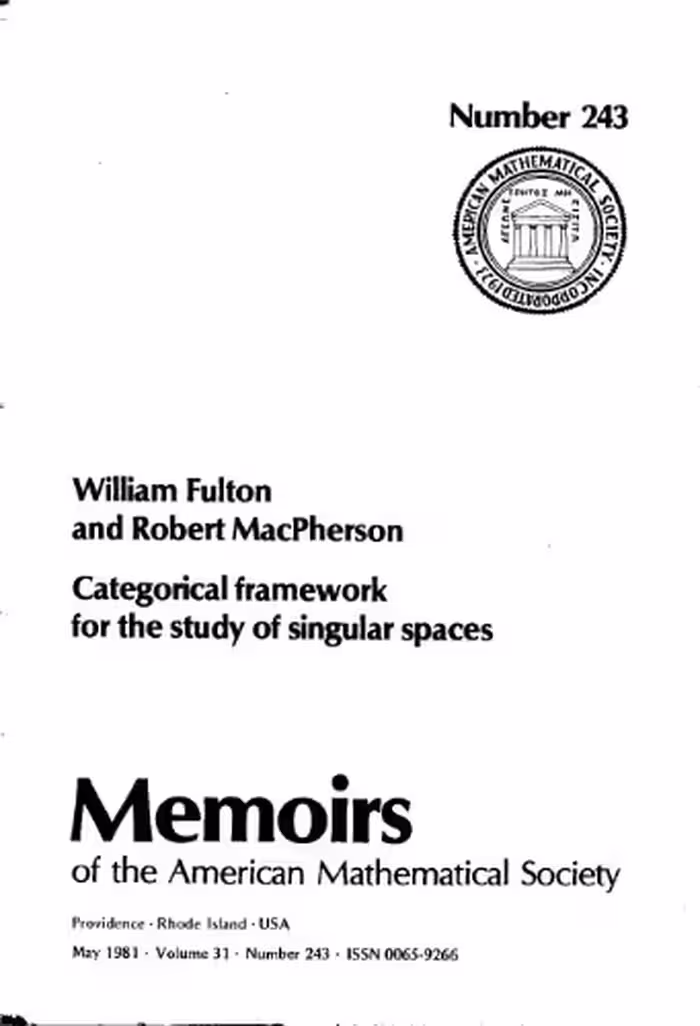 خرید و دانلود نسخه کامل کتاب Categorical Framework for the Study of Singular Spaces (Memoirs of the American Mathematical Society)