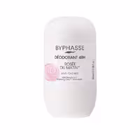 مام زیر بغل زنانه دئودورانت رایحه گل رز بایفاس مدل Byphasse 48H Roll-on Deodorant Morning Dew