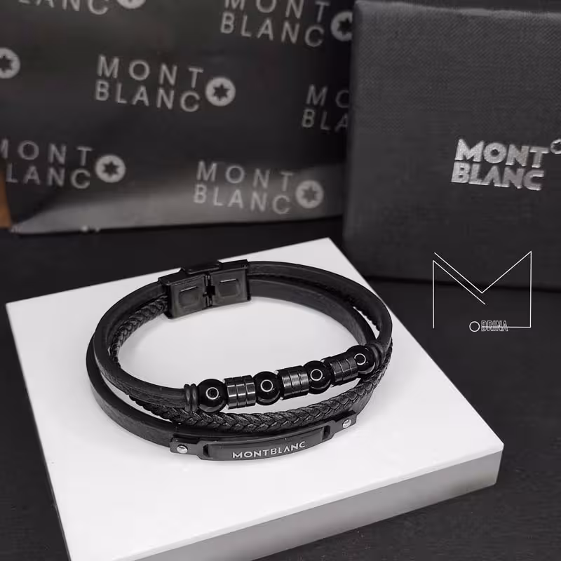 دستبند چرم مون بلان