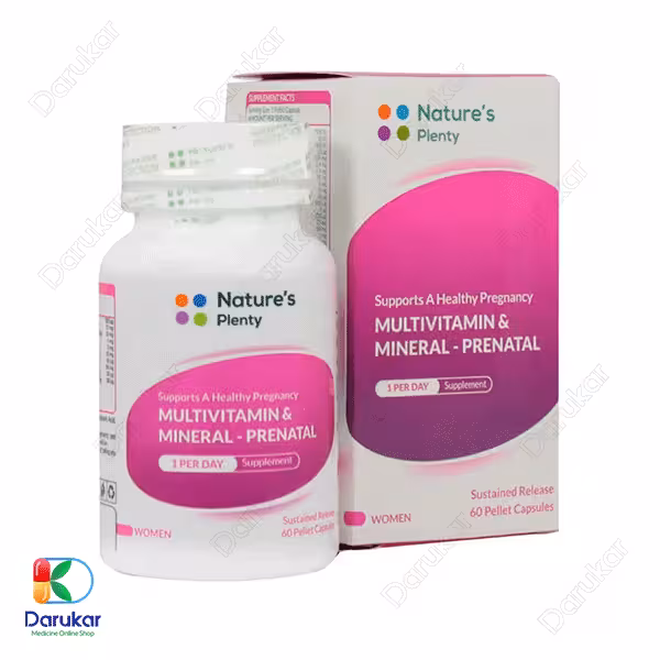 کپسول مولتی ویتامین و مینرال بارداری و شیردهی نیچرز پلنتی