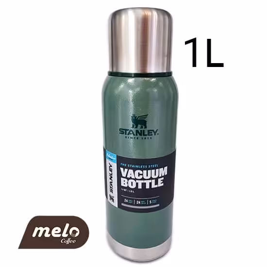 فلاسک وکیوم باتل استنلی با ظرفیت 1 لیتر سبز رنگ