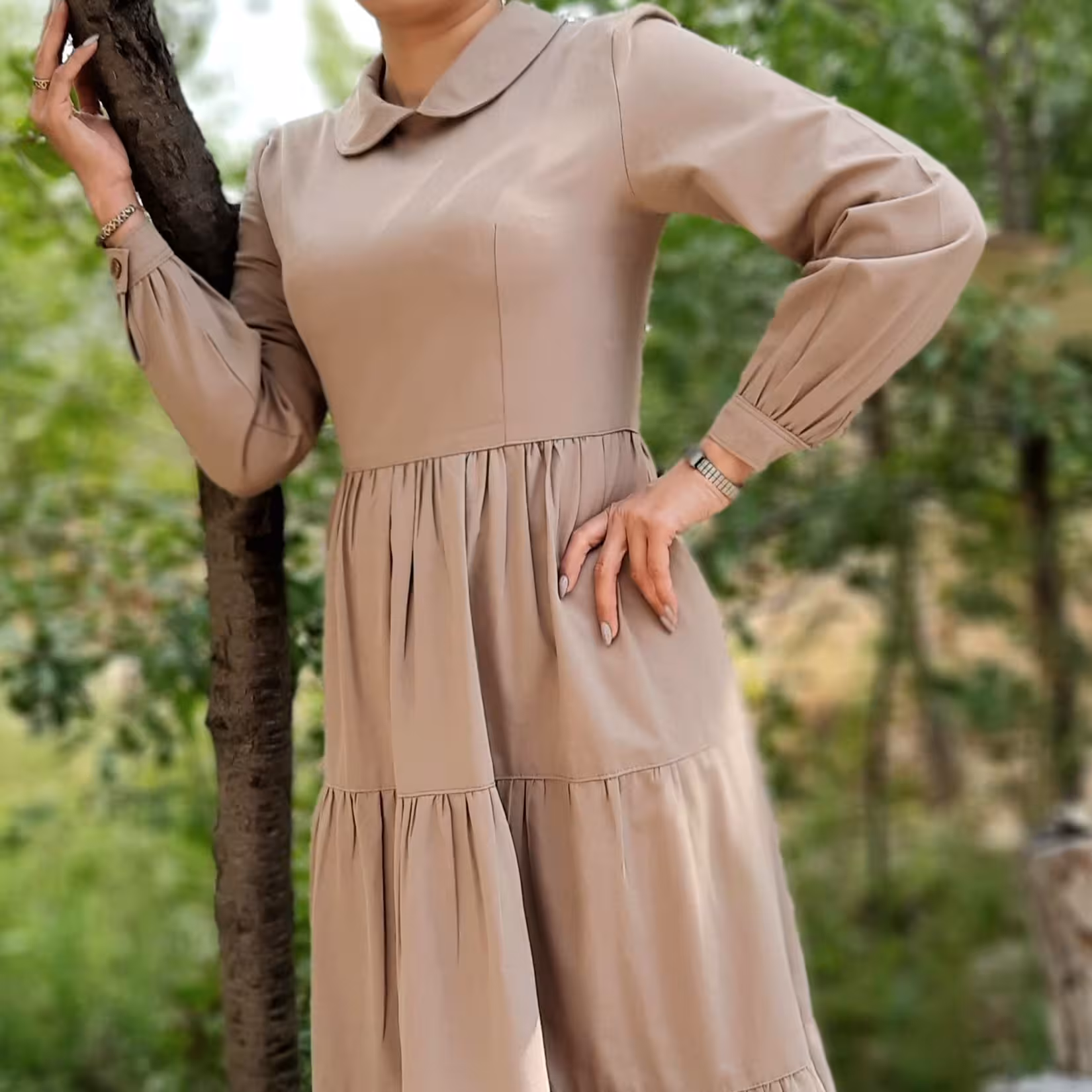 پیراهن زنانه کتان سایز 40