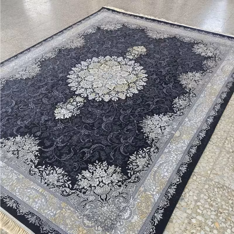 فرش ماشینی 12متری جدید کاشان نقشه زیبای سیروان مناسب خاص پسندان