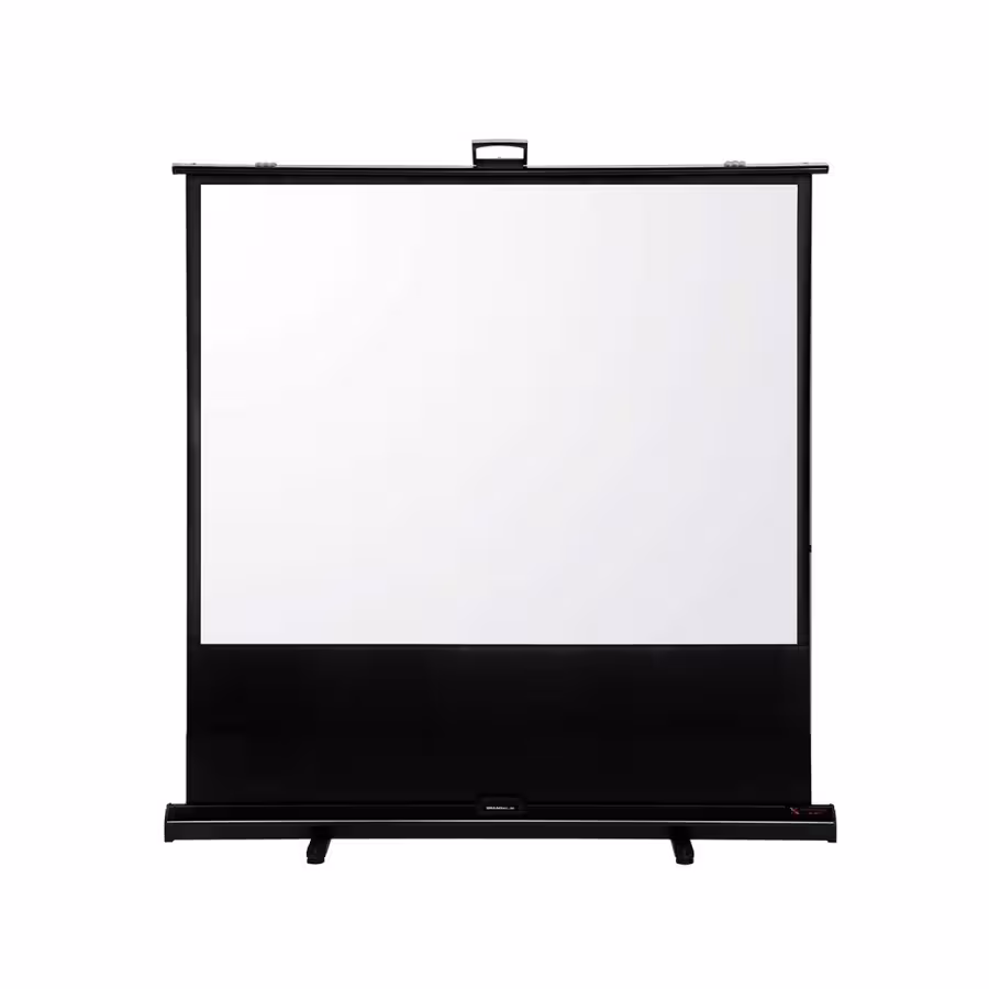 پرده نمایش یا پرده پروژکتور | برقی | معادل 150 × 266 سانتیمتر | برابر 120 اینچ واید| از کف بازشو پارچه سفید رنگ – FC-FHMF120 WW5 – گرندویو Grandview