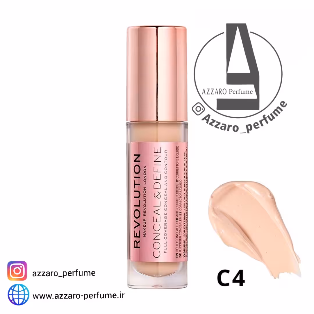 کانسیلر رولوشن مدل CONCEAL & DEFINE شماره C4 اورجینال