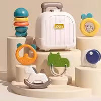 ست جغجغه و دندانگیر چمدانی ویوا کیدز Viva Kids بسته شش عددی کد6661/1