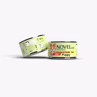 کنسرو توله سگ نوول (Novel) با طعم مرغ و سیب زمینی  وزن 200 گرم