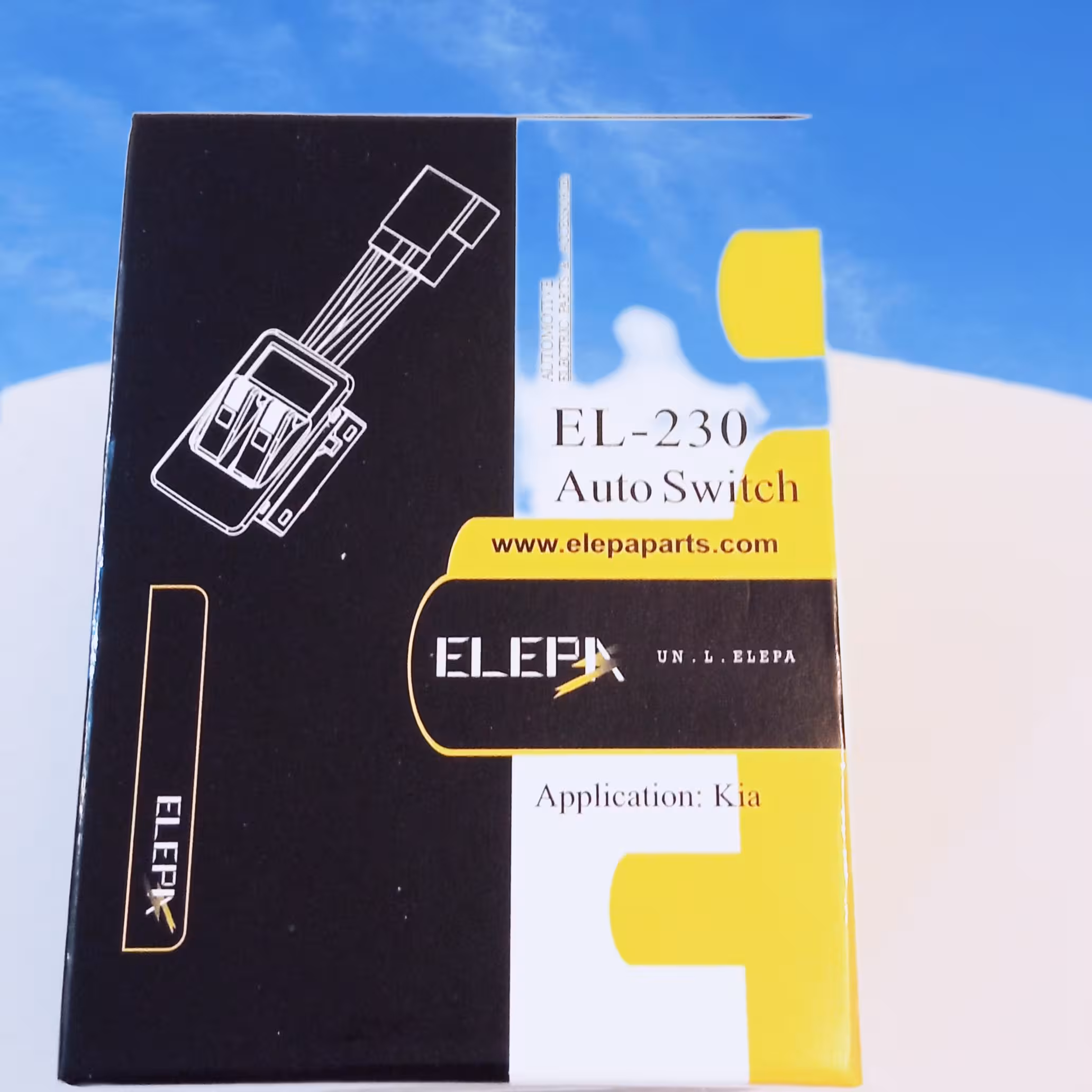 کلید شیشه بالابر (پراید صبا) دو پل،سمت راننده،برند اِلِپا. ویتکار