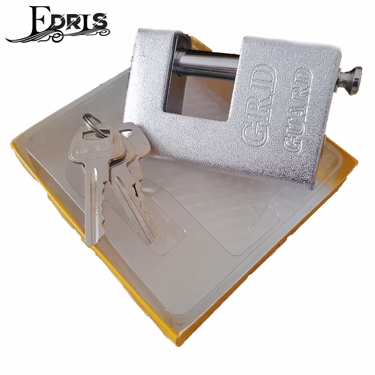 قفل کتابی گارد سایز 100، کلید دو شیار و سنگین