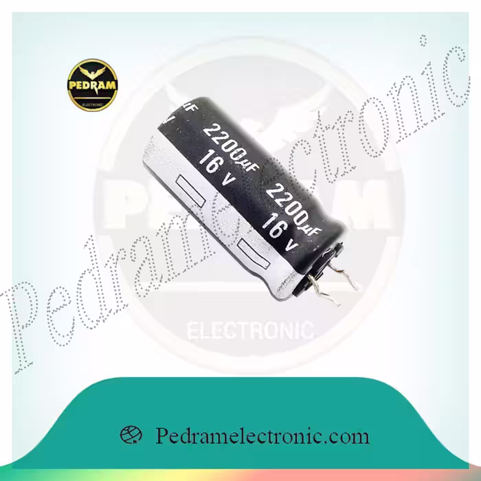 CAP 2200MF 16V 16-2200LF 10*20 ORG خازن اورجينال