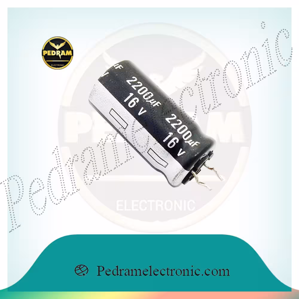 CAP 2200MF 16V 16-2200LF 10*20 ORG خازن اورجينال