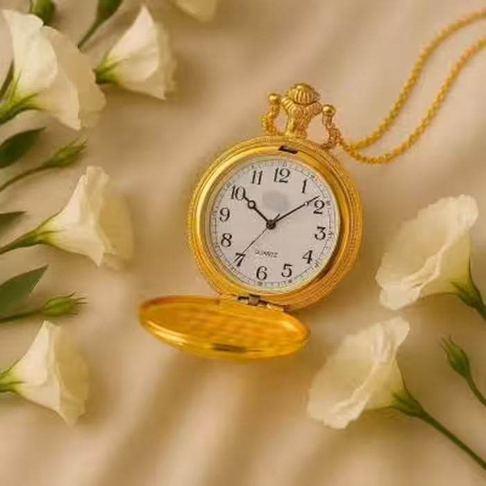 ساعت معروف به پوآرو نوستالژی کلاسیک جیبی یا گردنی 30599