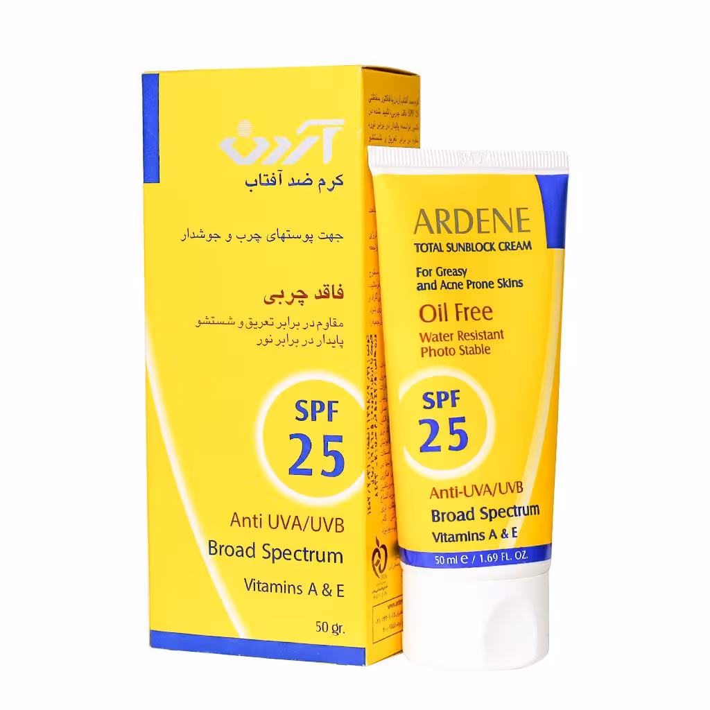 کرم ضد آفتاب پوست چرب آردن SPF 25 (50 گرم)