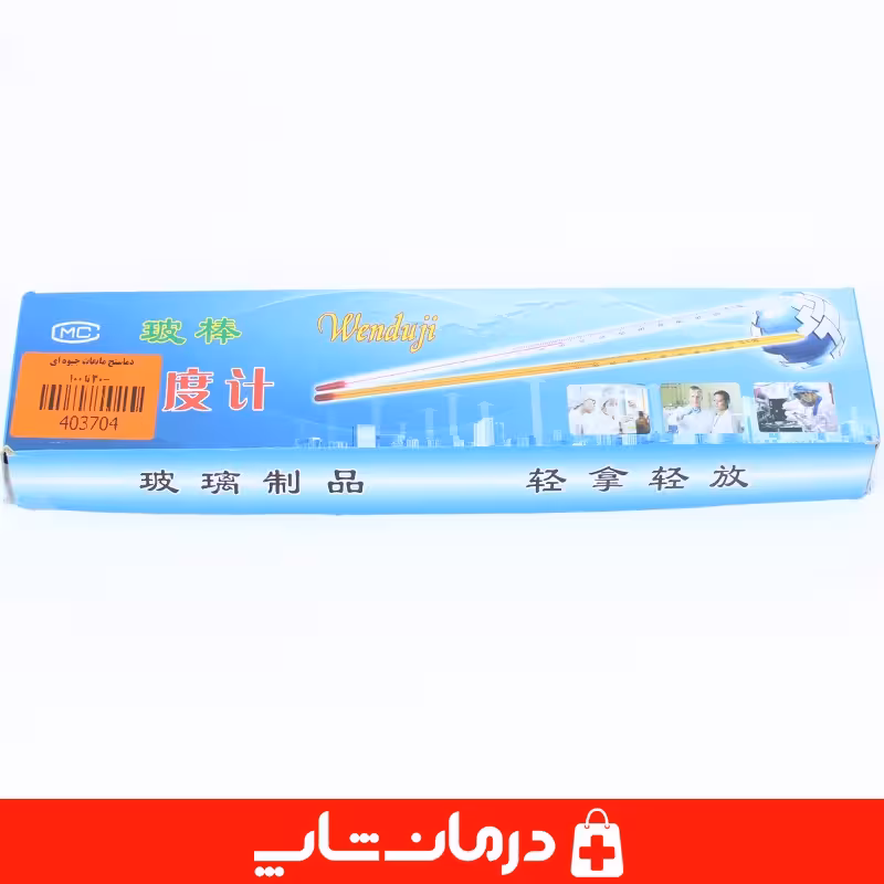 خرید دماسنج مایعات منفی 30 تا مثبت 100 درجه دماسنج جیوه ای