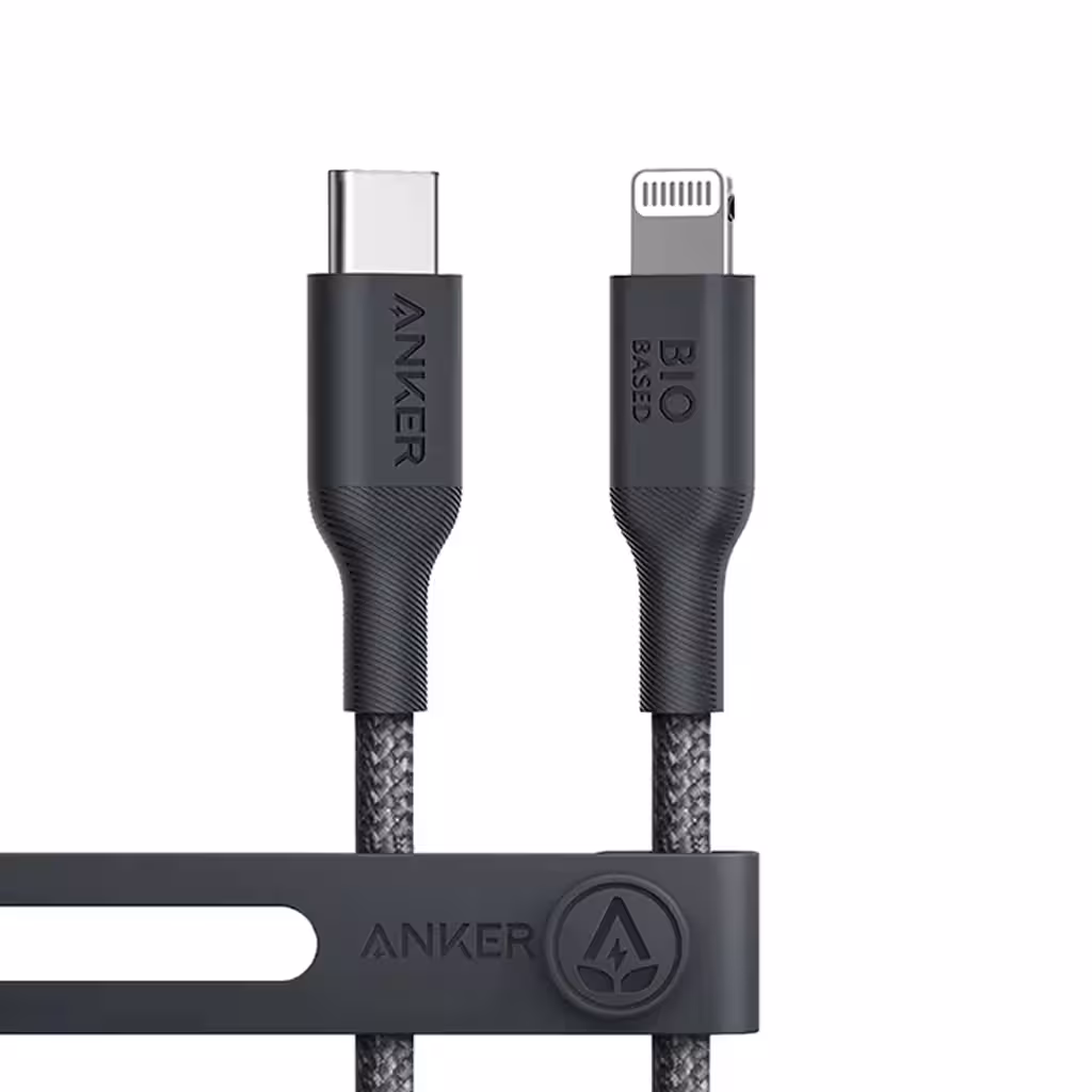 کابل تایپ سی به لایتنینگ 60 وات انکر مدل Anker 542 Bio-Nylon A80B5 طول 0.9 متر