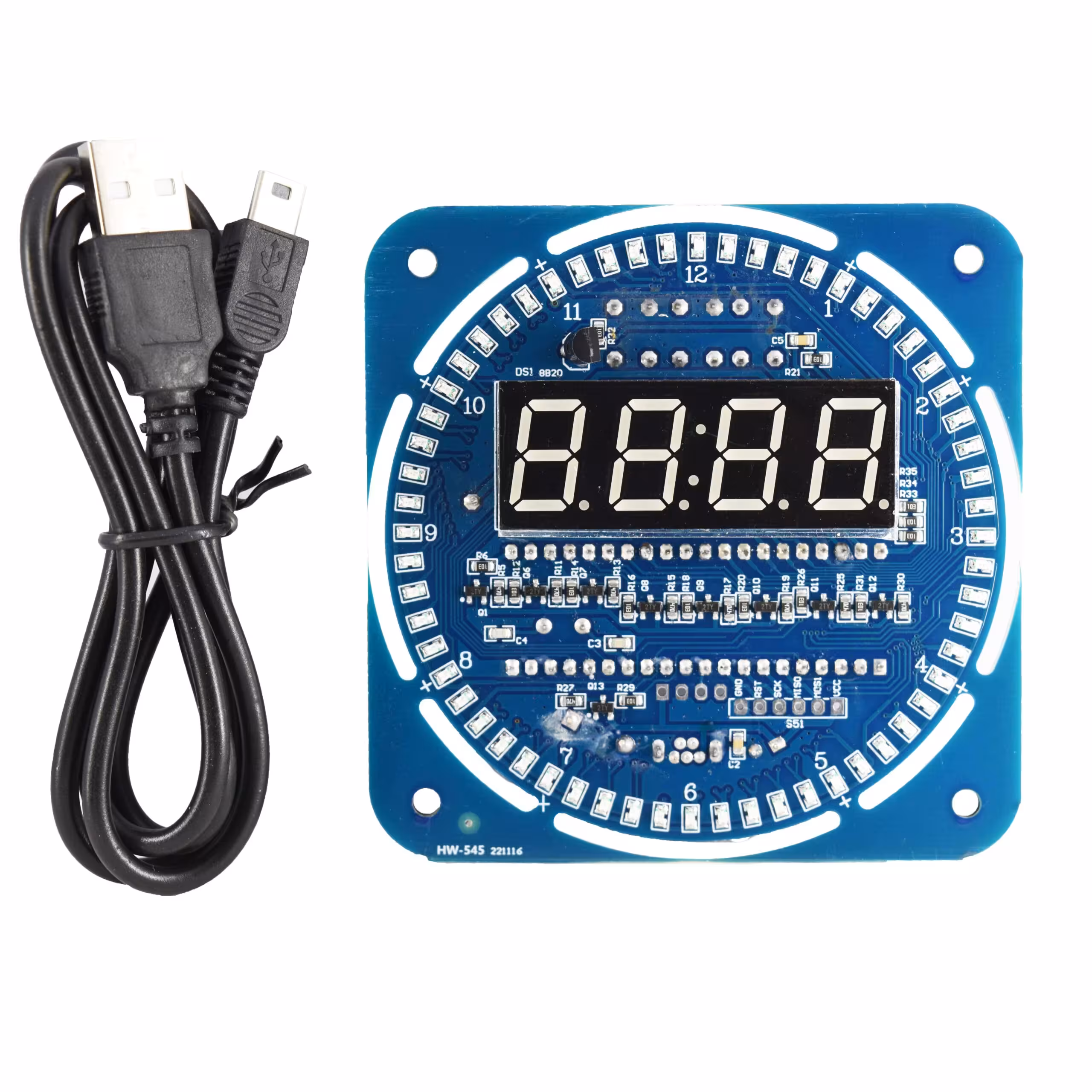 نمایشگر ساعت، تاریخ و دما DS1302