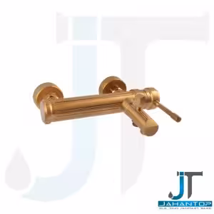 شیر حمام اهرمی طلایی خش دار آریانا (مدل آنتیک)