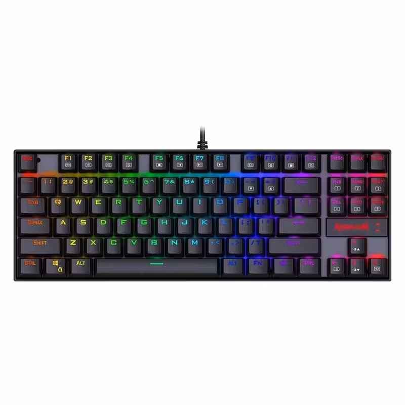 کیبورد گیمینگ ردراگون مدل K552 RGB، سوییچ مکانیکال آبی، Tenkeyless، نورپردازی RGB | کالا مکس