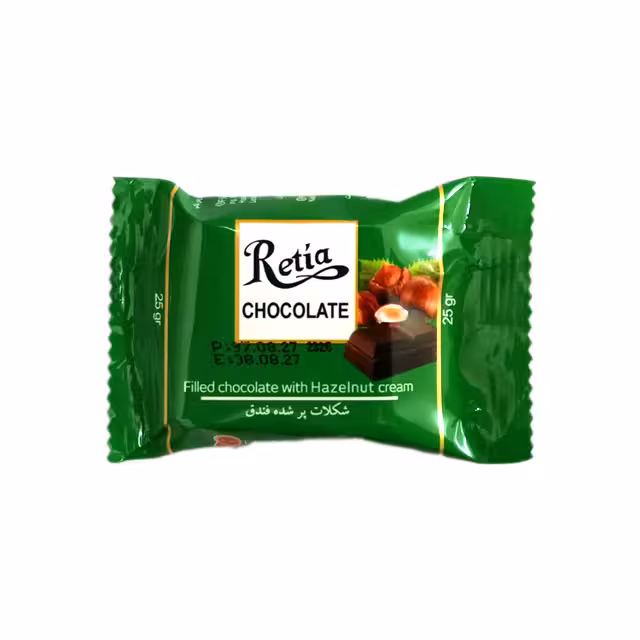 شکلات پر شده فندق رتیا مینو 25 گرمی