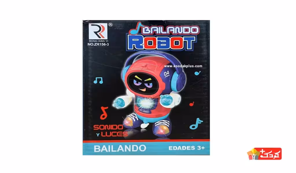 ربات رقاص، موزیکال و چراغ دار اسباب بازی مدل ZR156-3