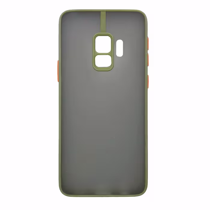 قاب پشت مات محافظ لنزدار مناسب برای Samsung S9-سبز زیتونی