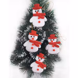 اویز ادم برفی نمدی کریسمس