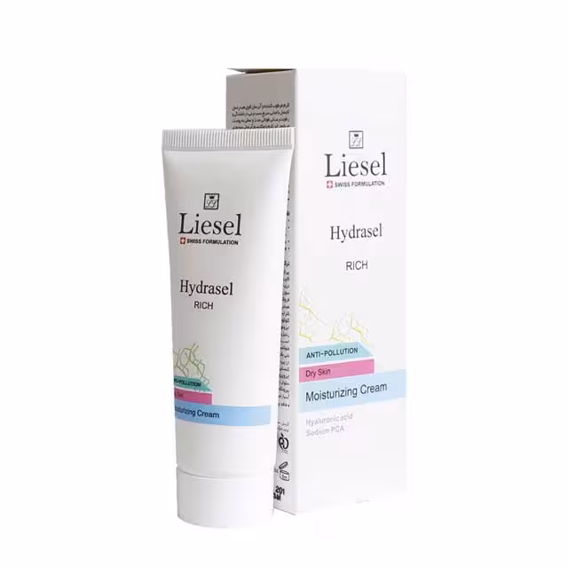 کرم مرطوب کننده و آبرسان مناسب پوست خشک لایسل مدل rich حجم 50 میلی لیتری