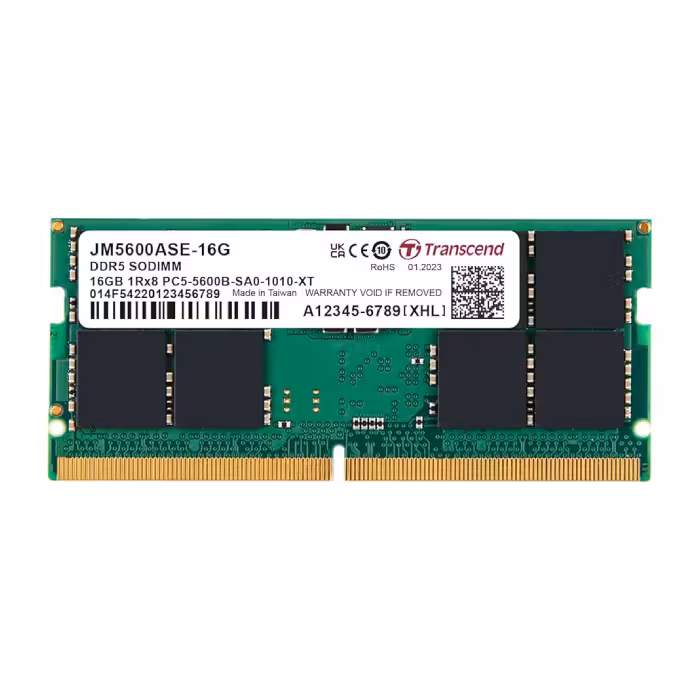 رم لپ تاپ DDR5 تک کاناله 5600 مگاهرتز CL46 ترنسند JM5600ASE ظرفیت 16 گیگابایت