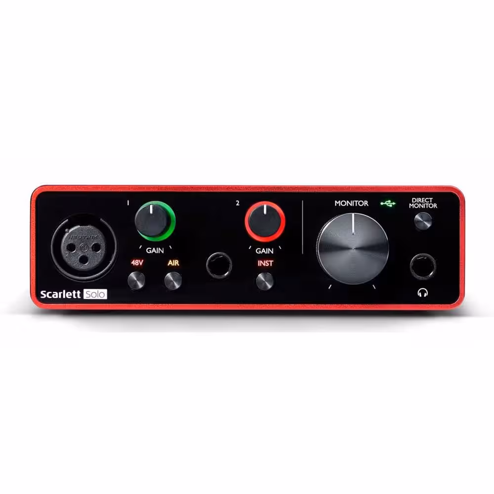 کارت صدا فوکوسرایت مدل Scarlett Solo (3rd Gen)Focusrite Scarlett Solo (3rd Gen) Audio interface
